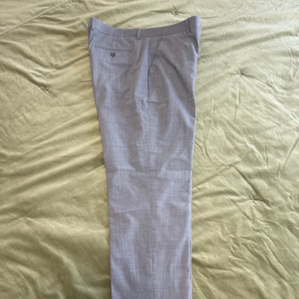 Express Men’s Pleated Dress Pants – Classic Fit – Gray – Size 38x36